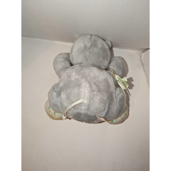 Vintage 1983 Tonka Zoo Babies 12" Grey Hippo Plush Toy Bib Hippopotamus - Picture 5 of 8